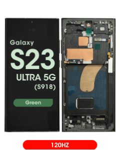 Aftermarket - 120Hz Soft OLED Screen and Digitizer Assembly w/ Frame for Samsung Galaxy S23 Ultra 5G (S918) (Green)