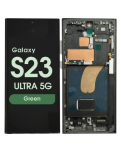Aftermarket - Soft OLED Screen and Digitizer Assembly w/ Frame for Samsung Galaxy S23 Ultra 5G (S918) (Green)