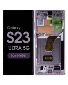 Aftermarket - Soft OLED Screen and Digitizer Assembly w/ Frame for Samsung Galaxy S23 Ultra 5G (S918) (Lavender)