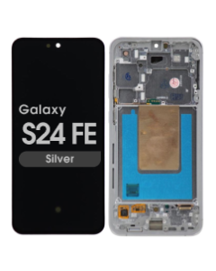 Refurbished - OLED Screen and Digitizer Assembly w/ Frame for Samsung Galaxy S24 FE (S721) (US / International Version) (Silver)