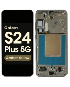 Refurbished - OLED Screen and Digitizer Assembly w/ Frame for Samsung Galaxy S24 Plus 5G (S926) (US Version / International) (Amber Yellow)