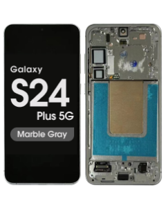 Refurbished - OLED Screen and Digitizer Assembly w/ Frame for Samsung Galaxy S24 Plus 5G (S926) (US Version / International) (Marble Gray)