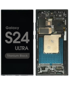 Refurbished - OLED Screen and Digitizer Assembly w/ Frame for Samsung Galaxy S24 Ultra (S928) (US / International Version) (Titanium Black)