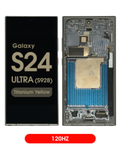 Aftermarket - 120Hz Soft OLED Screen and Digitizer Assembly w/ Frame for Samsung Galaxy S24 Ultra (S928) (Titanium Yellow)