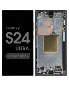 Aftermarket - Soft OLED Screen and Digitizer Assembly w/ Frame for Samsung Galaxy S24 Ultra (S928) (Titanium Black)