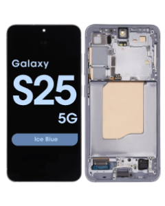 Service Pack - OLED Screen and Digitizer Assembly w/ Frame for Samsung Galaxy S25 5G (S931) (US / International Version) (Ice Blue)