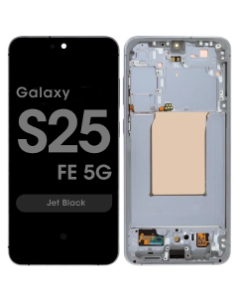 Refurbished - OLED Screen and Digitizer Assembly w/ Frame for Samsung Galaxy S25 FE 5G (S731) (US / International Version) (Jet Black)