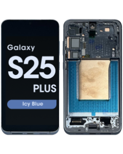Aftermarket - Soft OLED Screen and Digitizer Assembly w/ Frame for Samsung Galaxy S25 Plus (S936) (US / International Version) (Icy Blue)