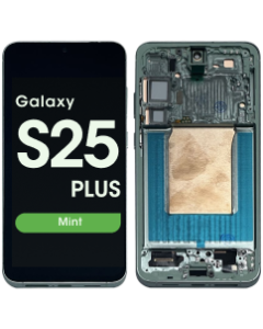 Aftermarket - Soft OLED - OLED Screen and Digitizer Assembly w/ Frame for Samsung Galaxy S25 Plus (S936) (US / International Version) (Mint)