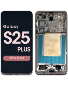 Aftermarket - Soft OLED Screen and Digitizer Assembly w/ Frame for Samsung Galaxy S25 Plus (S936) (US / International Version) (Pink Gold)
