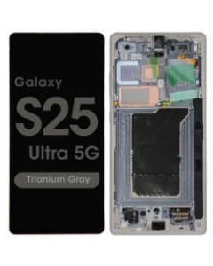 Service Pack - OLED Screen and Digitizer Assembly w/ Frame for Samsung Galaxy S25 Ultra 5G (S938) (Titanium Gray)