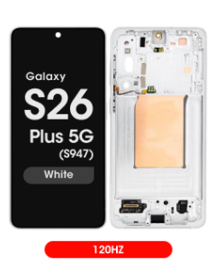 Aftermarket - 120Hz Soft OLED Screen and Digitizer Assembly w/ Frame for Samsung Galaxy S26 Plus 5G (S947) (US / International) (White)