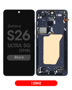 Aftermarket - 120Hz Soft OLED Screen and Digitizer Assembly w/ Frame for Samsung Galaxy S26 Ultra 5G (S948) (US / International) (Black) - Injured Gadgets