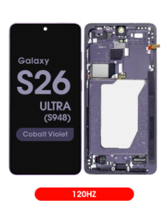 Aftermarket - 120Hz Soft OLED Screen and Digitizer Assembly w/ Frame for Samsung Galaxy S26 Ultra 5G (S948) (US / International) (Cobalt Violet)