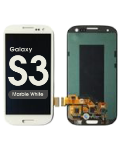 LCD Screen and Digitizer Assembly for Samsung Galaxy S3 (I9300) (No Frame) (No Logo) (Marble White)