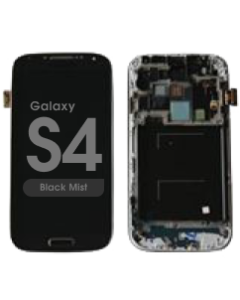 Complete Assembly - LCD Screen and Digitizer Assembly w/ Frame for Samsung Galaxy S4 (I337 / M919) (Black Mist)