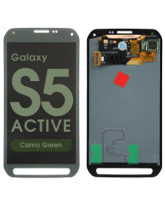 Refurbished - OLED Screen and Digitizer Assembly for Samsung Galaxy S5 Active (G870) (No Frame) (Camo Green)