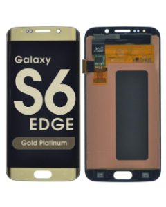 Refurbished - OLED Screen and Digitizer Assembly for Samsung Galaxy S6 Edge (G925) (No Frame) (Gold Platinum)