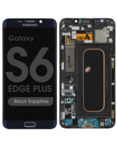 Refurbished - OLED Screen and Digitizer Assembly w/ Frame for Samsung Galaxy S6 Edge Plus (G928) (Black Sapphire)