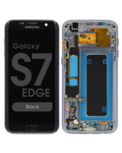 Refurbished - OLED Screen and Digitizer Assembly w/ Frame for Samsung Galaxy S7 Edge (G935) (Black)