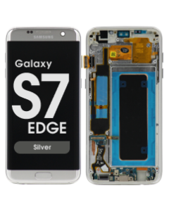 Refurbished - OLED Screen and Digitizer Assembly w/ Frame for Samsung Galaxy S7 Edge (G935F) (Silver)