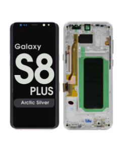 Aftermarket - OLED Screen and Digitizer Assembly w/ Frame for Samsung Galaxy S8 Plus (G955) (Arctic Silver)