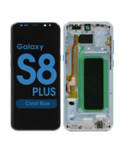 Aftermarket - OLED Screen and Digitizer Assembly w/ Frame for Samsung Galaxy S8 Plus (G955) (Coral Blue)