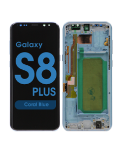 Refurbished - OLED Screen and Digitizer Assembly w/ Frame for Samsung Galaxy S8 Plus (G955) (Coral Blue)