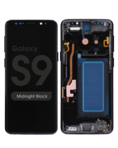 Refurbished - OLED Screen and Digitizer Assembly w/ Frame for Samsung Galaxy S9 (G960) (Midnight Black)
