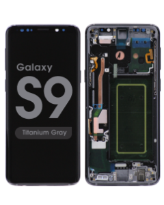 Refurbished - OLED Screen and Digitizer Assembly w/ Frame for Samsung Galaxy S9 (G960) (Titanium Gray)