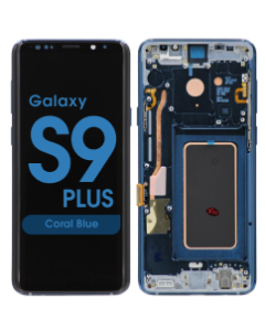 Aftermarket - OLED Screen and Digitizer Assembly w/ Frame for Samsung Galaxy S9 Plus (G965) (Coral Blue)