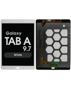 Refurbished - LCD Screen and Digitizer Assembly for Samsung Galaxy Tab A 9.7 (T550) (No Frame) (White)