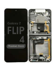 Refurbished - OLED Assembly w/ Digitizer for Samsung Galaxy Z Flip 4 (F721) (Phantom Black)