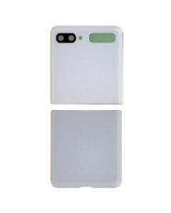 Back Cover w/ Adhesive / Camera Lens for Samsung Galaxy Z Flip 5G (1st Gen) (F707) (White)