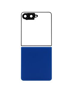 Back Cover w/ Camera Lens for Samsung Galaxy Z Flip7 5G (F766) (No Logo) (Blue Shadow)