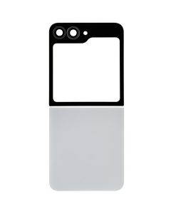 Back Cover w/ Camera Lens for Samsung Galaxy Z Flip7 FE 5G (F761) (No Logo) (White)