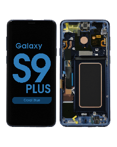 Service Pack - OLED Screen and Digitizer Assembly w/ Frame for Samsung Galaxy S9 Plus (G965) (Coral Blue)