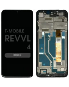 Refurbished - LCD Assembly w/ Frame for T-Mobile Revvl 4 (5007 / 2020) (Black)