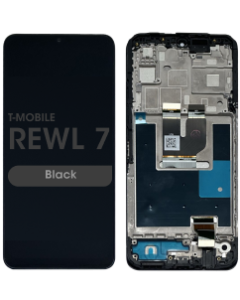 Refurbished - LCD Screen and Digitizer Assembly w/ Frame for T-Mobile Revvl 7 (Black)