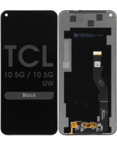 Refurbished - LCD Screen and Digitizer Assembly for TCL 10 5G / 10 5G UW (Black)