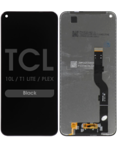 Refurbished - LCD Screen and Digitizer Assembly for TCL 10L / T1 Lite / Plex (Black)