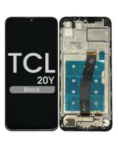Refurbished - LCD and Screen Digitizer Assembly w/ Frame for TCL 20Y (Black)