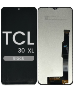 Refurbished - LCD and Screen Digitizer Assembly for TCL 30 XL (No Frame) (Black)
