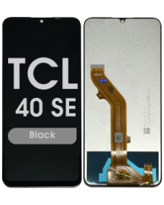 Refurbished - LCD and Screen Digitizer Assembly for TCL 40 SE (T610E) (No Frame) (Black)