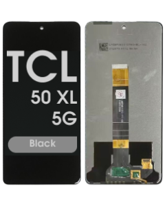 Refurbished - LCD and Screen Digitizer Assembly for TCL 50 XL 5G (T702W) (No Frame) (Black) 