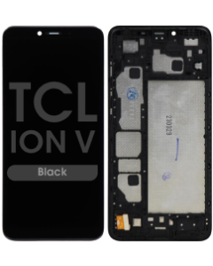 Refurbished - LCD and Screen Digitizer Assembly w/ Frame for TCL ION V 
 (T607DL)  (Black)