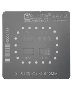 AMAOE - BGA Stencil for iPhone X to 15 LCD IC 4in1 (0.12mm) - Injured Gadgets