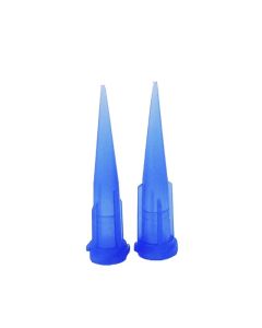 (100 Pack) Blue TT Liquid Dispensing Needle Plastic Tapered Tip (22 Guage)