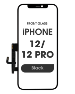 (3in1) Long Cable Front Glass w/ Digitizer / OCA w/ out IC for iPhone 12 / 12 Pro