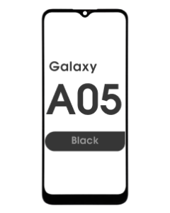 (2in1) Front Glass w/ OCA for Samsung Galaxy A05 (A055 / 2023) (Black)